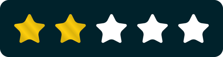 rating star illustration. colored rating stars. free png