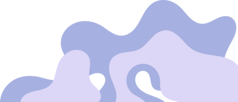 blue cream wavy corner. fluid corner illustration png