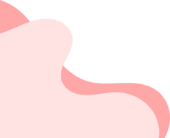 pink wavy corners. wavy corner illustration. pink fluid corner png