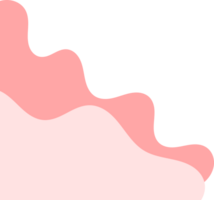 pink wavy corners. wavy corner illustration. pink fluid corner png