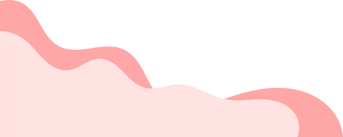 Rosa wellig Ecken. wellig Ecke Illustration. Rosa Flüssigkeit Ecke png