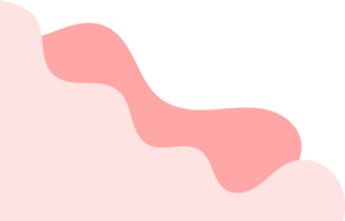 pink wavy corners. wavy corner illustration. pink fluid corner png