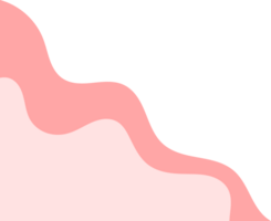 pink wavy corners. wavy corner illustration. pink fluid corner png