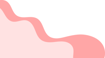 pink wavy corners. wavy corner illustration. pink fluid corner png