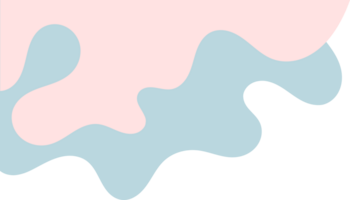 blu rosa ondulato angolo. fluido angolo illustrazione png