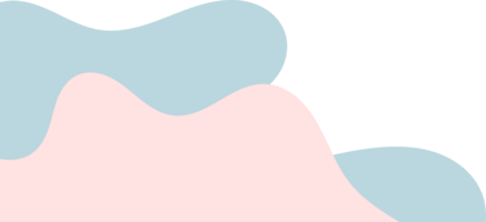 blue pink wavy corner. fluid corner illustration png