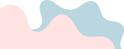 blue pink wavy corner. fluid corner illustration png