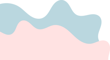 blue pink wavy corner. fluid corner illustration png