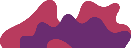 maroon purple wavy corner. fluid corner illustration png