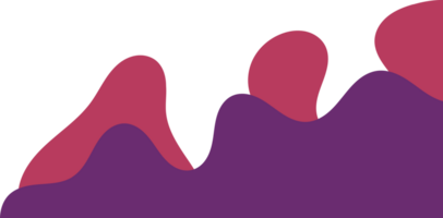 maroon purple wavy corner. fluid corner illustration png