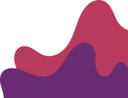 maroon purple wavy corner. fluid corner illustration png