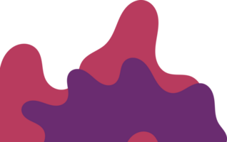 maroon purple wavy corner. fluid corner illustration png