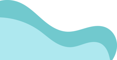 teal wavy corner. fluid corner illustration suitable for background, layout, banner. free png