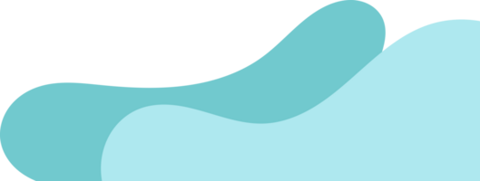 teal wavy corner. fluid corner illustration suitable for background, layout, banner. free png