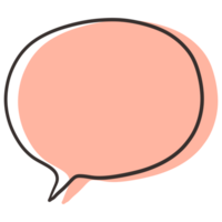 Speech bubble element design for digital media, websites, templates, and more. png