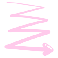 mång riktning rosa söt pil. designad för hemsida, rapporter, kalkylblad och mallar. png