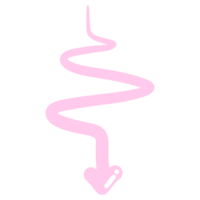 Multi direction pink cute arrow. designed for website, reports, worksheets and templates. png