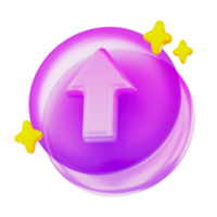 flecha 3d usuario interfaz icono png