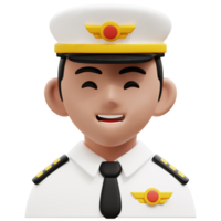 pilote 3d profession avatars des illustrations png