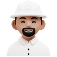 Engineer 3D Profession Avatars Illustrations png