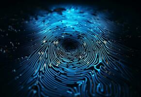 Abstract background in fingerprint tech style photo