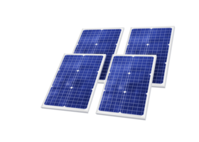 solar paneles solar célula en solar granja con Dom Encendiendo a crear el limpiar eléctrico poder png transparente