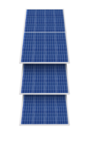 Solar panels  in solar farm with sun lighting to create the clean electric power PNG transparent