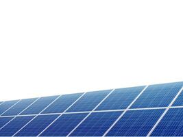 solar panel in solar farms to generate clean electric power photo