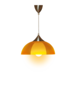 Orange ceiling hanging lights PNG transparent