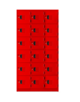 Red locker box or gym locker inside the room PNG transparent