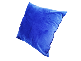 blu cuscino per vivente camera decorazione velluto cuscino impostato png trasparente