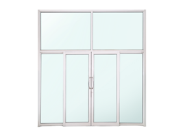 Front doors, glass doors, aluminum doors of shops and offices. isolated PNG transparent