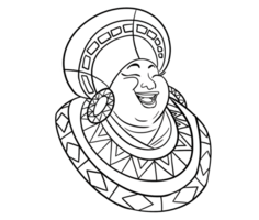 african woman queen set illustration png