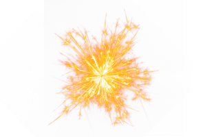 fuochi d'artificio scintille isolato su trasparente sfondo png file