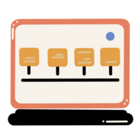 Flat icon element business graph resource png