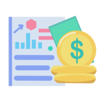 Flat icon element business graph resource png