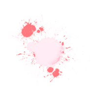 abstrakt rot Aquarell Flüssigkeit Tinte spritzt Hand gezeichnet png