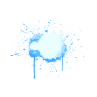 abstrakt Himmel Blau Aquarell Flüssigkeit Tinte spritzt Hand gezeichnet png