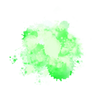 resumen verde acuarela líquido tinta salpicaduras mano dibujado png