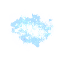 abstrakt Himmel Blau Aquarell Flüssigkeit Tinte spritzt Hand gezeichnet png