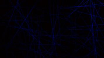 Blue laser light in dark abstract background photo