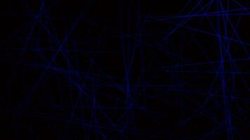 Blue laser light in dark abstract background photo