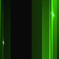 Green flares and light lines on black abstract background photo