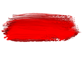 Red oil brush stroke png