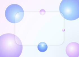 glass morphism and sphere pastel colors business abstract background photo