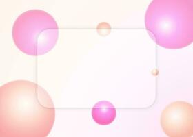 glass morphism and sphere pastel colors business abstract background photo