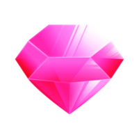 pink diamond gemstone game asset bright and beautiful png