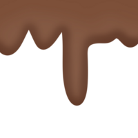 abstrait écoulement fluide ou Chocolat fusion isolé sur transparent Contexte pour usage comme un esthétique et une décoratif élément png