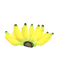 Drawing of banana isolated on transparent background for fruits and eating concept png