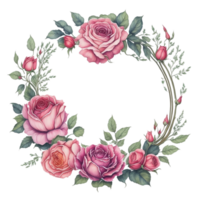 Ai Generated, Watercolor Flower png